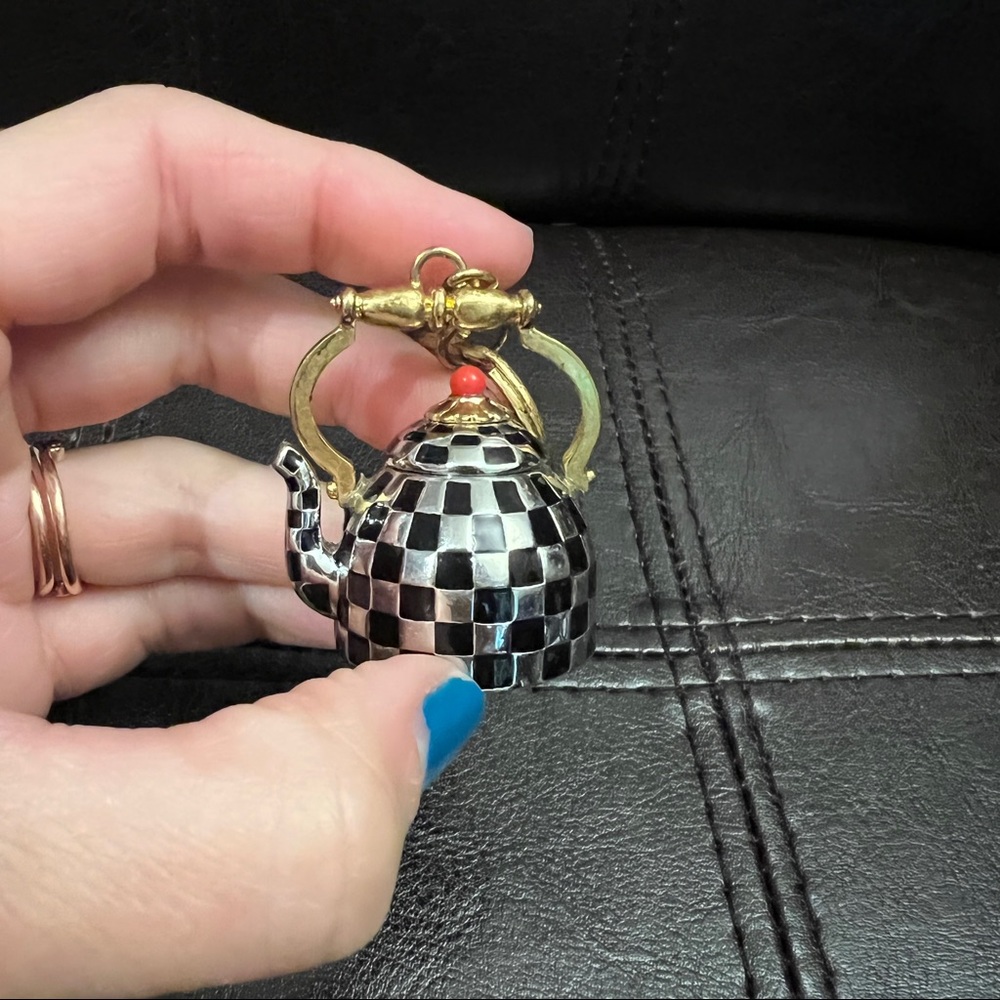 MacKenzie Childs teapot keychain